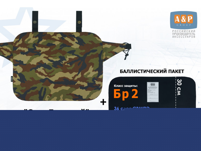 Пятиточечник тактический "Скат Большой" с баллистическим пакетом Бр 2. 