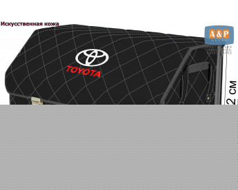 Органайзер-саквояж "Союз Премиум" в багажник Toyota (Тойота), размер XL Plus. Цвет: черный с серой прострочкой Ромб.